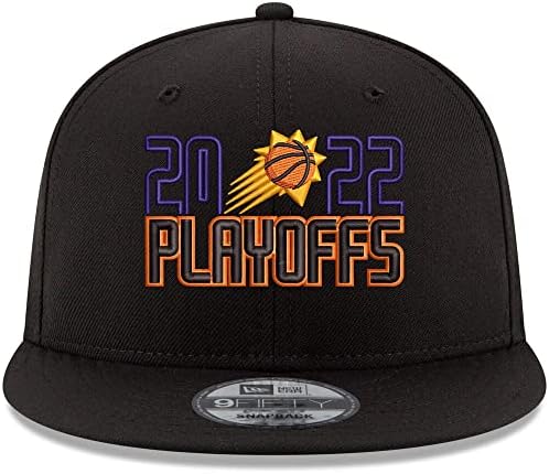 Бейзболна шапка New Era Финикс Сънс 9FIFTY 2022 NBA Playoffs възстановяване на предишното положение, Регулируем Шапка, Черен Син Оранжев