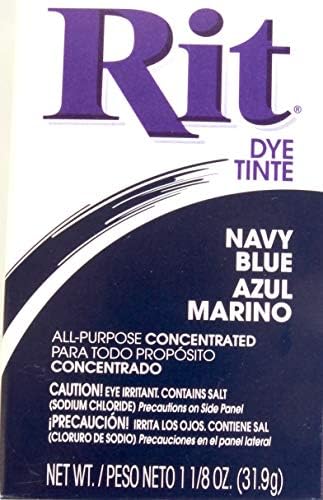 Rit Концентриран прах боя за тъкани, тъмно синьо 1,13 унция (опаковка от 3 броя)