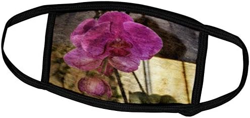 Многослойни лилави орхидеи 3dRose - Маска за лице (fc_180501_3)
