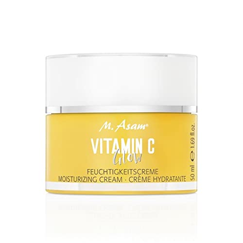 M. Asam Vitamin C Glow Face Moisturizer – Хидратиращ крем за лице със злато комплекс от витамин С и куркума на прах, засилва естественото сияние на кожата, 1,69 течни унции