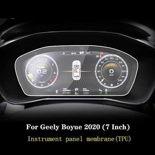 MGUOTP Автомобилна Вътрешна Таблото Мембрана LCD Екран Защитно Фолио от TPU Срещу Надраскване 7 инча, за Geely Boyue 2020 2021