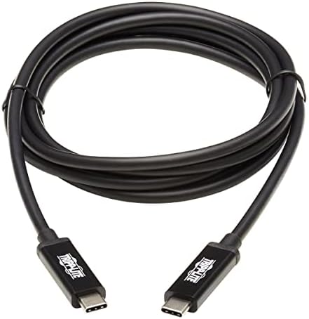 Активен кабел Трип Lite Thunderbolt 3, съвместим с USB-C и Thunderbolt 3, скоростта на предаване на 40 Gbit/s, 5A мощност 100 W, 4K / 60 Hz, дължина 2 м 6,6 фута. (MTB3-02M-5A-AB)