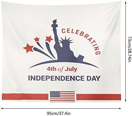 Американски Флаг Патриотичен Снимка Фон Кърпа Ден На Независимостта Декор За Парти Моминско Парти Сувенири Чанти (A, Един Размер)