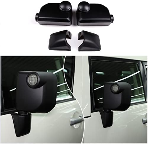 Капакът на огледалото за обратно виждане, която е Съвместима с Toyota FJ Cruiser 2007-2021, Капачка външно огледало за обратно виждане от ABS-пластмаса, Защитна Подплата огледала за обратно виждане на вратата на колата,