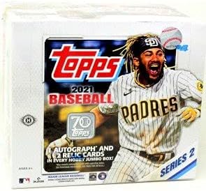 Бейзболна гигантска кутия от 2021 Topps Series 2 MLB (10 броя в опаковка)