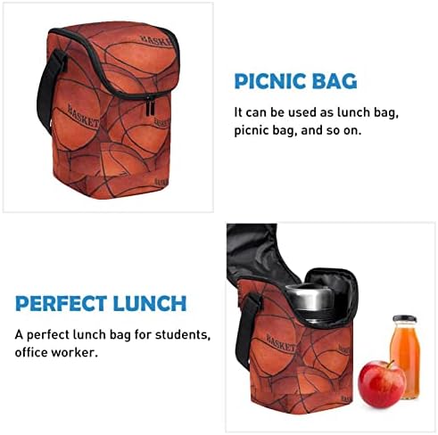 Дамски Чанта за обяд GUEROTKR, Кутия за Обяд за мъже, Мъжки Кутия за Обяд, Скица на Баскетболни Художествени рисунки