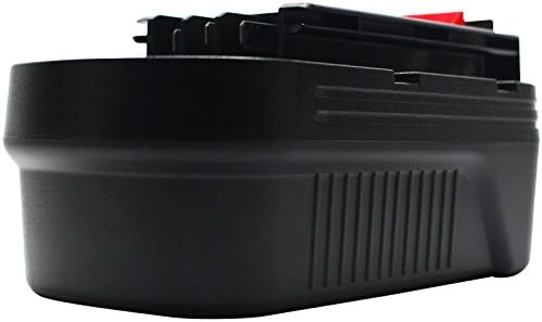 Комплект от 2 теми - Подмяна на батерията Black & Decker 244760-00, съвместим с акумулаторни батерии за електрически инструменти Black & Decker 18V HPB18 (1500 mah NICD)