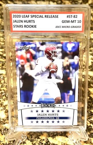 Jalen Hurts 2020 Leaf Stars Специално издание на Скъпоценен камък-Карта начинаещ Mint 10 #ST-82!