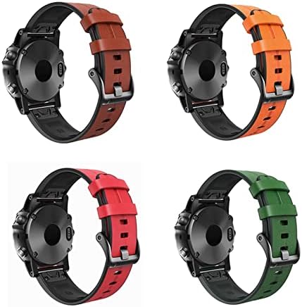 DJDLFA 22-26 мм и Каишка за часовник Quickfit за Garmin Fenix Анализ 7 7X Band Подмяна на гривната за часа (Цвят: зелен, размер: Анализ 7)