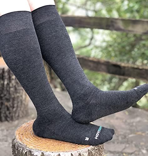 Компресия чорапи HOYISOX голям размер на 20-30 мм hg.календар. за мъже и жени, Много Широки в областта на Прасците, Удобен Памук