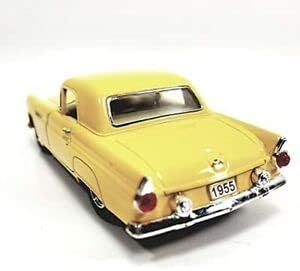 Kinsmart Ford Thunderbird Канарче-жълт 1955 (T-Bird), Хвърли под натиска на кола в мащаб 1/36