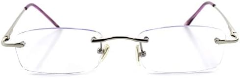 Стилни Очила за четене С Тъмни Лещи Без рамки Правоъгълни 1.50