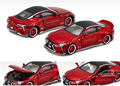 LC500 LB Works RHD (десен волан) на Червения цвят, с карбоновым езда и графика, издаден в ограничен тираж 1200 броя, 1/64 Molded модел на колата от Era Car LS21LC2201