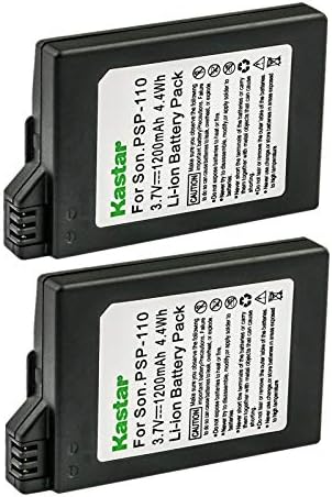 Kastar 2-Pack Подмяна на батерия за Sony PSP-S110, батерии, PSPS110, Sony PSP-3001, PSP-3002, PSP-3003, PSP-3004 PSP-3005, PSP-3006, PSP-3007, PSP-3008, PSP-3009, PSP-3010, PSP-Lite, PSP-Silm