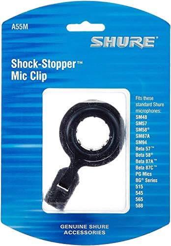Shure A53M - Амортисьор за модели SM81, SM86, KSM141, KSM137, 16A, VP64 и SM63 и скоба за микрофон амортизатором A55M - Изолирующее закрепване на амортисьора и адаптер за преносими микрофони