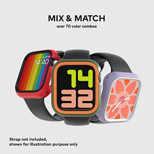 RhinoShield CrashGuard NX Extra Rim [САМО] Съвместим с Apple Watch SE и Series 6/5/4 [40 мм] и Series 3/2/1 [38 мм] / Допълнителен аксесоар Калъф за Apple Watch - тъмно син