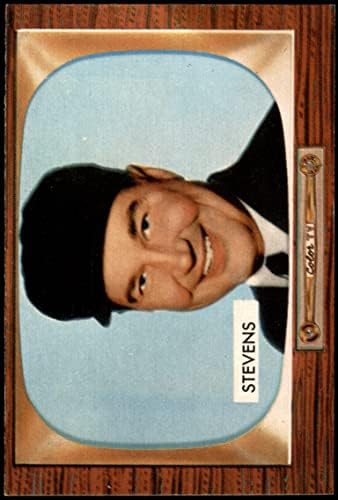 1955 Боуман 258 Джон Стивънс Съдия (Бейзболна картичка) Съдия NM / MT