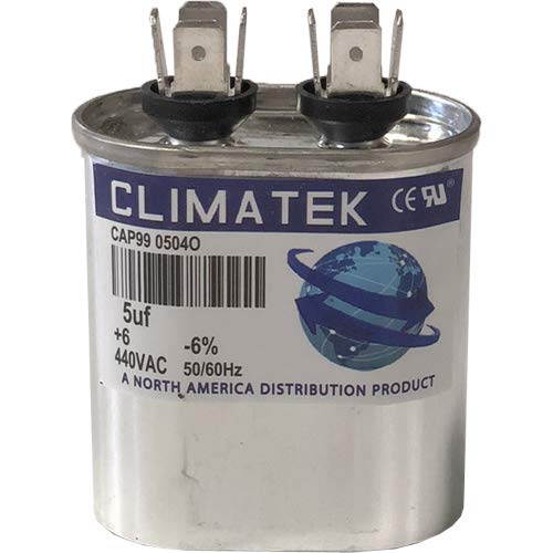 Овална кондензатор ClimaTek - подходяща за носител на P291-0504 | 5 icf MFD 370/440 Волта променлив ток