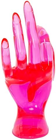 Maxsirui Пръстен във формата на ръцете Титуляр За Бижута Рафтове За търговски Изложения организиране на Стоки Гривна, Пръстен, Поставка за часовници Подкрепа Естетичен Декор Y2k Декор на стая (Розово-Червен)