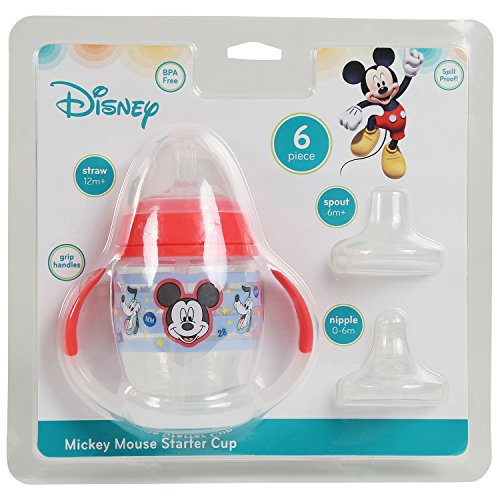 Чаша за пиене Disney Mickey Mouse от 6 теми Grow with Me, Червена