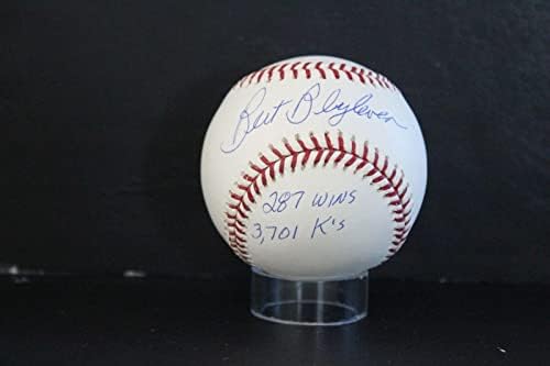 Автограф на Бърт Блайлевена (287 победи 3701 До) Бейзболен Автограф Auto PSA/DNA AM48752 - Бейзболни топки с автографи