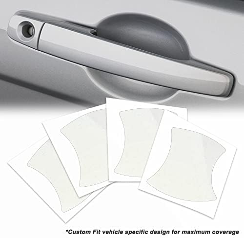 ReplaceMyParts Custom Fit Врата копчето Чаша Прозрачен Сутиен Боя за Защитно Фолио Против Надраскване Каменна Защита Самовосстанавливающийся PPF (Комплект от 4) за 2011 2012 2013 Mazda 6