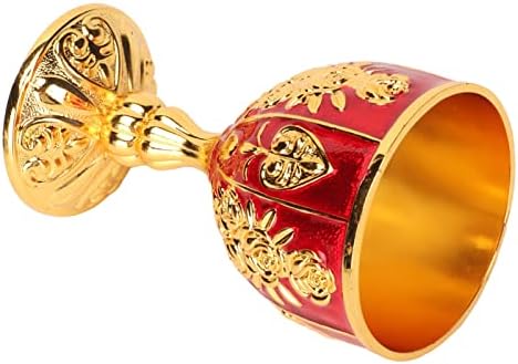 Златна купа, чаша за сводниците от сплав с височина 4 инча, е широко използвана от полиран за парти (златисто-червен)