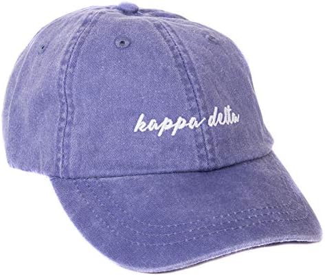 Бейзболна Шапка на женското дружество Delta Kappa (N), Шапка с курсивным шрифт KD