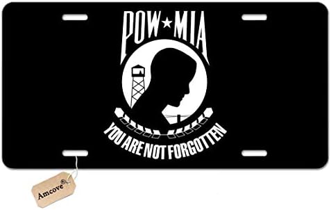 Регистрационен номер Amcove POW MIA, Вие не сте Забравени Декоративен Авто Предния Регистрационен номер, Етикет за Суета, Метална Автомобили табели, Алуминиев Регистрац?