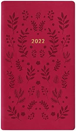 Дневник Letts of London Woodland Medium Pocket week, за да видите през 2022 г. - розов (22-082174)