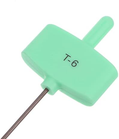 HARFINGTON 2 елемента Отвертки Torx T6 S2 Стомана Флаг Тип Звездообразный Ключ за Притежателя на инструмента с ЦПУ, Зелен