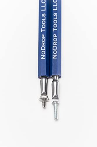 NoDrop Tools LLC - Комплект отвертки за закрепване на 6-инчови винтове (2 опаковки - 6-инчови найлонов накрайник с прорези и кръстовидни глави)