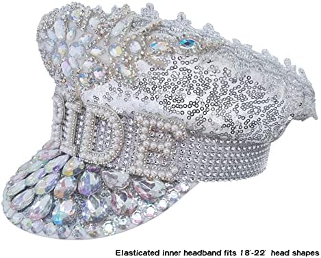Ульрика, лъскава шапка на булката с кристали - идеален за ергенски партита и сватбени аксесоари