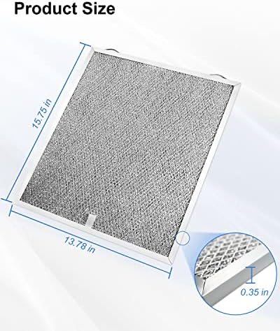 Жироулавливающий филтър козирки от алуминий Съвместим с Broan Nutone Kenmore S99010430-002, 99010430-002, 4512880 2 опаковки