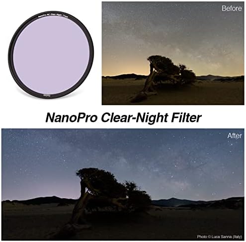 Филтър светлинно замърсяване Haida Clear-Night NanoPro Filter Оптично Стъкло Подобрява видимостта на Намаляване на броя на изкуствени източници на светлина, за да Небе /Звезди (52 mm)