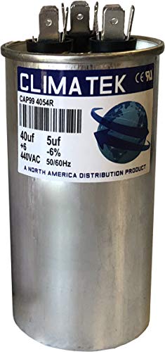 През цялата кондензатор ClimaTek - подходящ за Bryant HC98JA041D | 40/5 icf MFD 370/440 Волта променлив ток