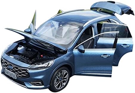 Мащабна модел на превозното средство за suv Ford Escape, Формовани под налягане, Метални Модел на колата, Синьо подарък в съотношение 1:18 (Цвят: Син пенопластовая кутия)