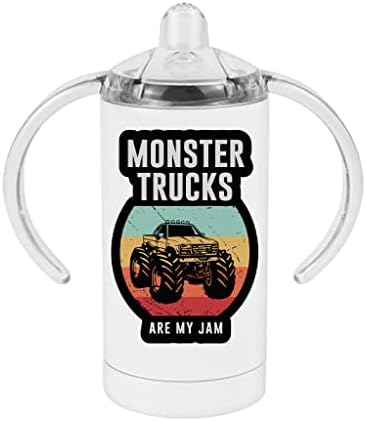 Камиони-чудовища - Това е Моята чаша за потягивания сладко - Смешни Truck Sippy Cup - Реколта чаша за потягивания
