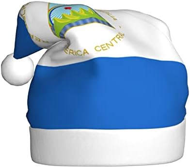 CXXYJYJ Флаг Никарагуа Коледна Шапка, Мъжки Дамски Шапка Унисекс Коледна Празнична Шапка За Фестивала Вечерни Шапки
