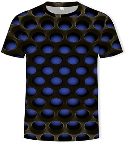 Ризи за Мъже, 3D Новост Тениски Мъжки Графични Забавни Тениски 3D Печат през Цялата Деколте С Къс Ръкав Летни Ежедневни Тениски, Блуза, Блузи