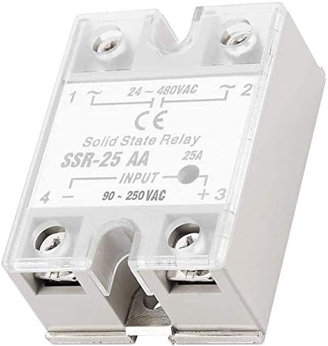 ZYM119 Твердотельное реле SSR-25 AA 25A solid state relay модул (SSR AC-вход ac 90-250 В, изход ac 24-480 В) на Печатна платка