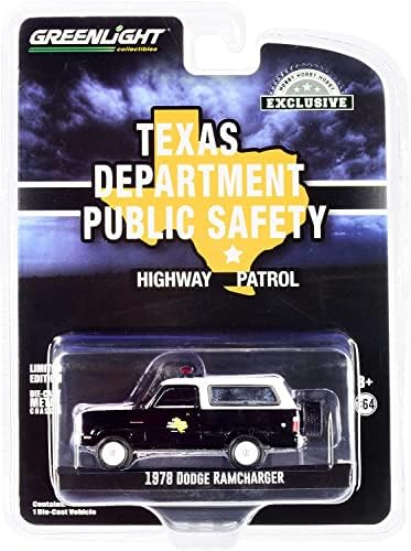 Greenlight 30302 1978 Dodge Ramcharger - Texas министерството на обществената сигурност (Ексклузивно хоби) в мащаб 1/64