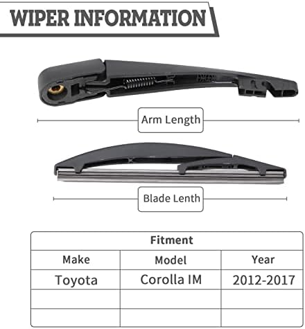 Смяна на комплект Гайки нож лост задна чистачки за Toyota Corolla СЪМ 2017-2018, Аксесоари за Капак на Чистачките на задното стъкло в Събирането, Комплект Протези, чистачки за задното стъкло, OEM: