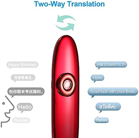 Джобно устройство за превод на глас CXDTBH на 42 езика Незабавен двупосочен превод в реално време с Използването на подкрепата на приложения Повторен превод (цвят: D)