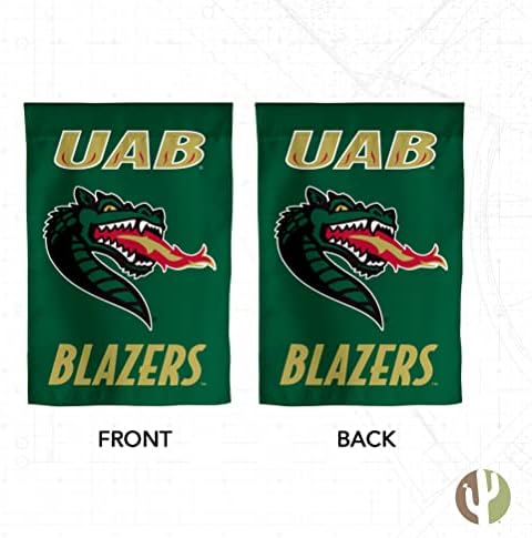 Университета на Алабама в Бирмингам Гардън Флаг Блейзери UAB Банер Полиестер (Дизайн A)