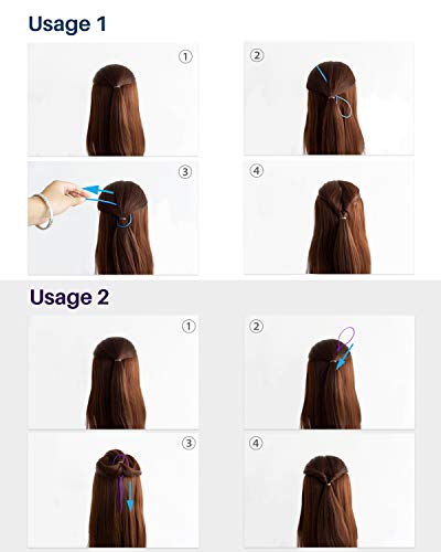 Инструмент за коса Топси Tail, 12 бр., Аксесоари за коса, за жени, 100 бр., гумени ленти за коса, Цветни аксесоари за коса за момиченца от MoHern