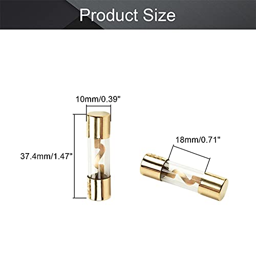 Изберете 10ШТ 20A AGU Предпазител 10x38 мм Авто Автозвук Power Safety Защитете Стъклена Тръба Предпазител Позлатените Радио
