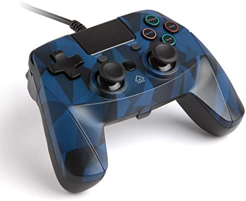 Геймпад Snakebyte за PlayStation 4 - Жичен контролер PS4 с кабел с дължина 3 м - Носталгия контролер PlayStation One за PlayStation 4/PS4 Slim /PS4 Pro, Камуфляжный Син
