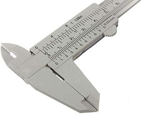Детайли инструмент 150 мм Мини Пластмасов Подвижен Штангенциркуль С Нониусом Инструмент за Измерване Линия 1 Бр Сив