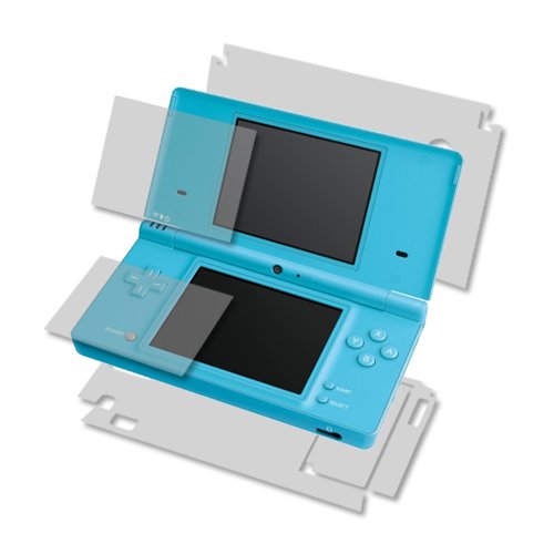 Защитно фолио за цялото тяло Skinomi Съвместими с Nintendo DSi (Защитно фолио за екрана + задната част на кутията) TechSkin Full Coverage Прозрачна HD филм